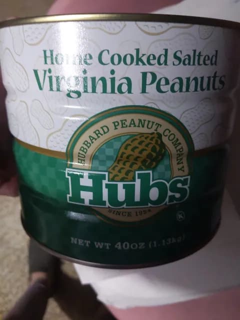 Hubbs Hubbard Peanut Company Home Cooked Salted Virginia Peanuts