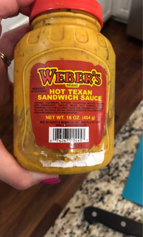 Weber'S Hot Texan Sandwich Sauce