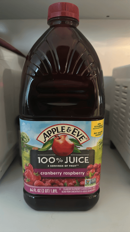 Apple & Eve 100% Cranberry Raspberry Juice Blend No Sugar Added