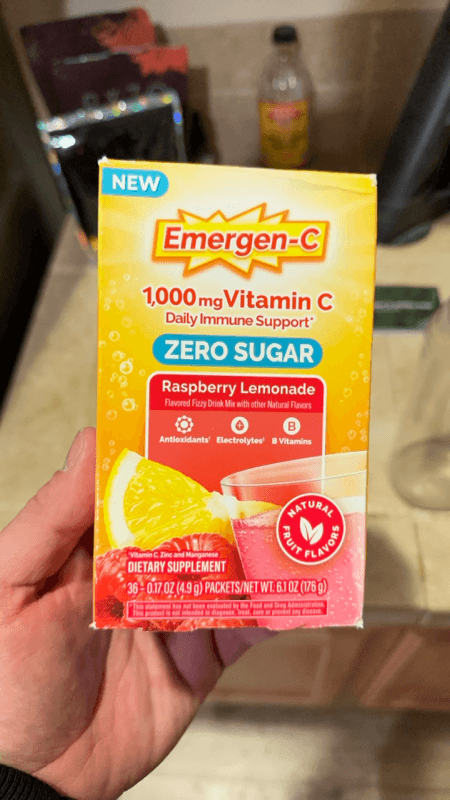 Emergen-C Zero Sugar Raspberry Lemonade Immune Support Drink Mix
