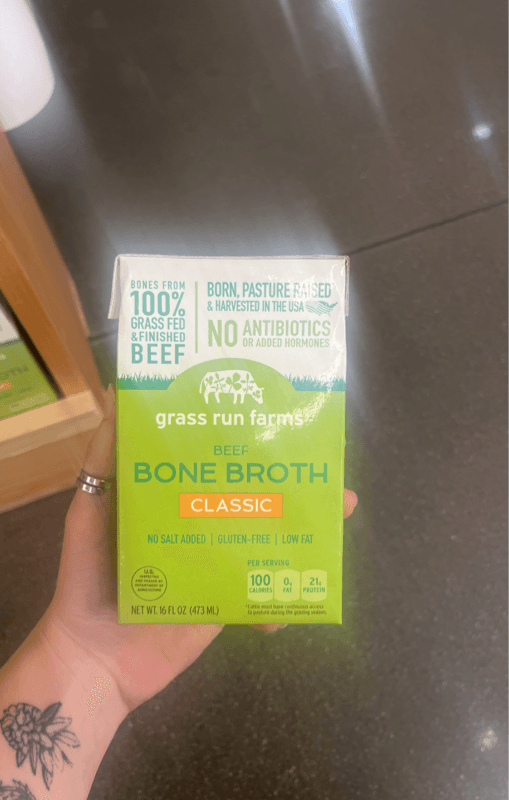 Grass Run Farms Beef Bone Broth Classic