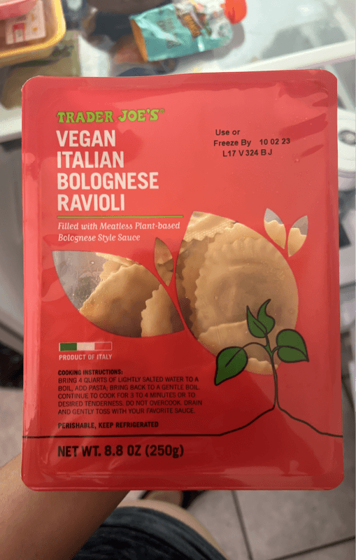 Trader Joe'S Vegan Italian Bolognese Ravioli