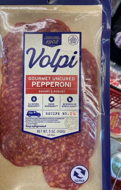 Volpi Gourmet Uncured Pepperoni Savory & Robust