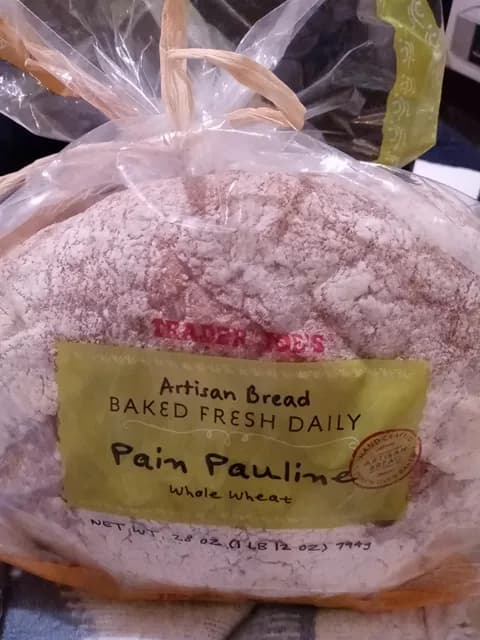 Is it Artificial Food Coloring Free? Trader Joe's Artisan Bread Whole Wheat Pain Pauline