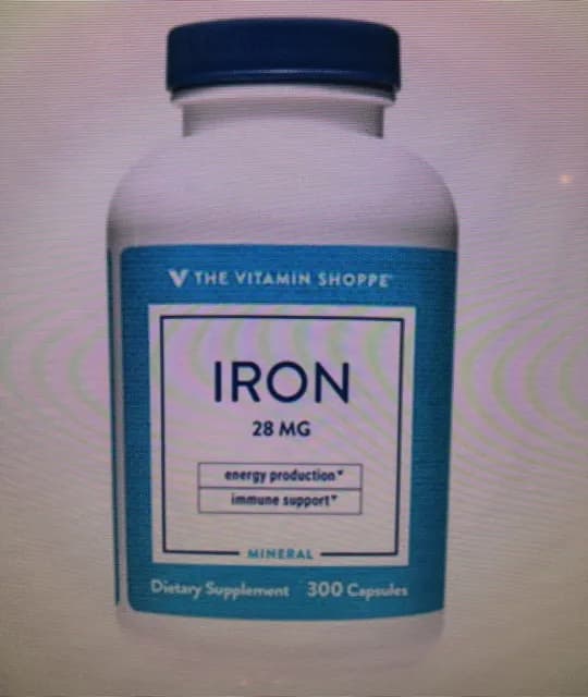 The Vitamin Shoppe Iron 300 Capsules