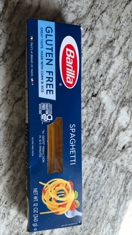 Barilla Pasta Spaghetti Gluten Free Box