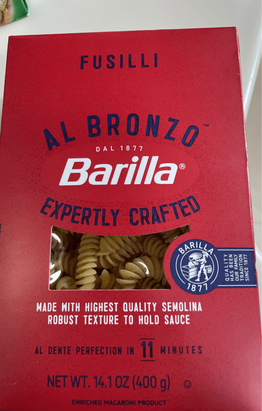 Barilla Al Bronzo Fusilli