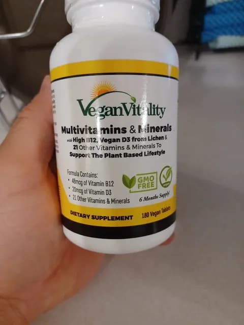 Vegan Vitality Multivitamins & Minerals 180 Vegan