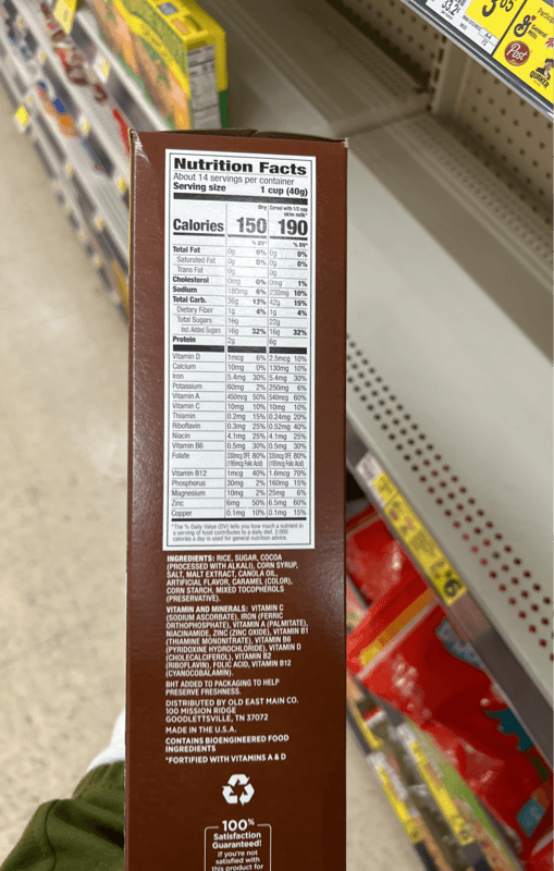 Clover Valley Cocoa Crispy Rice Cereal