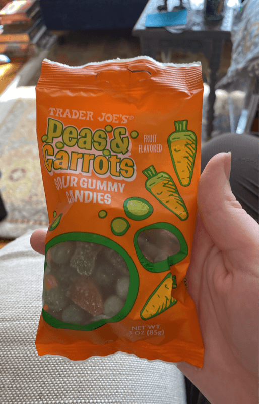 Trader Joe'S Peas & Carrots Sour Gummy Candies Fruit Flavored