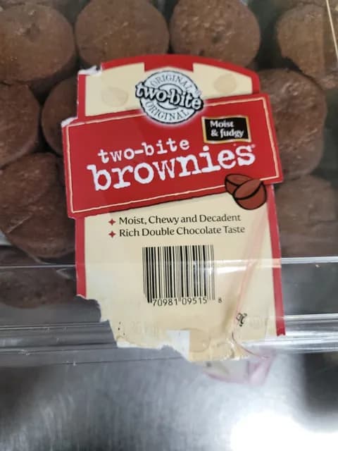 Two-Bite Moist & Fudgy Brownies