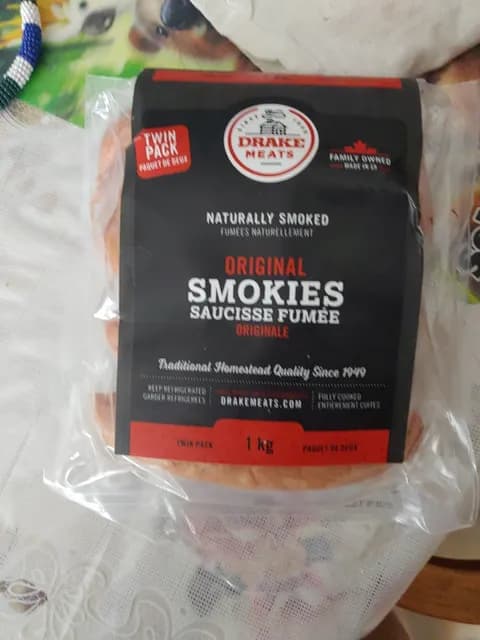 Drake Meats Original Smokies, Naturally Smoked Sausages