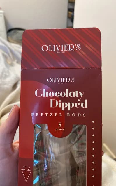 Olivier'S Chocolaty Dipped Pretzel Rods