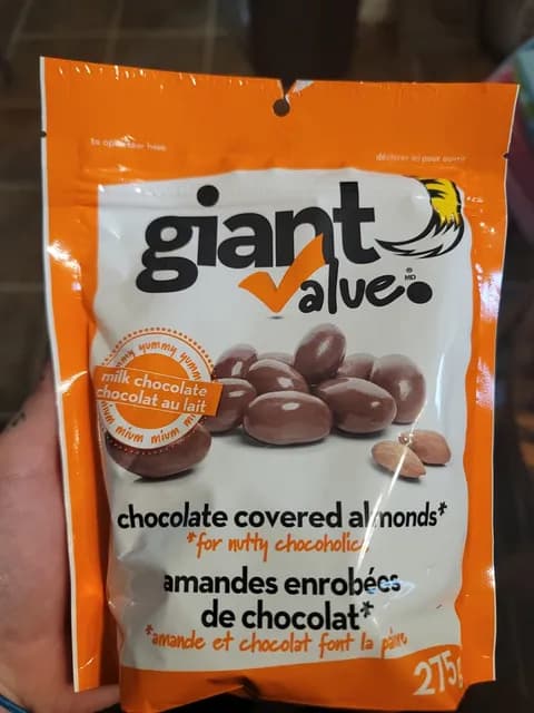 Giant Value Chocolate Covered Almonds