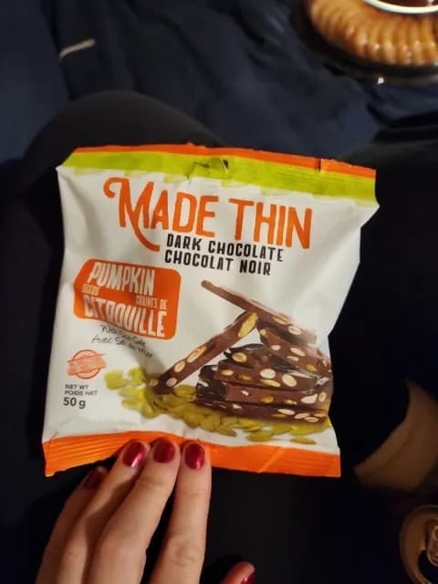 Made Thin Dark Chocolate Pumpkin Seeds