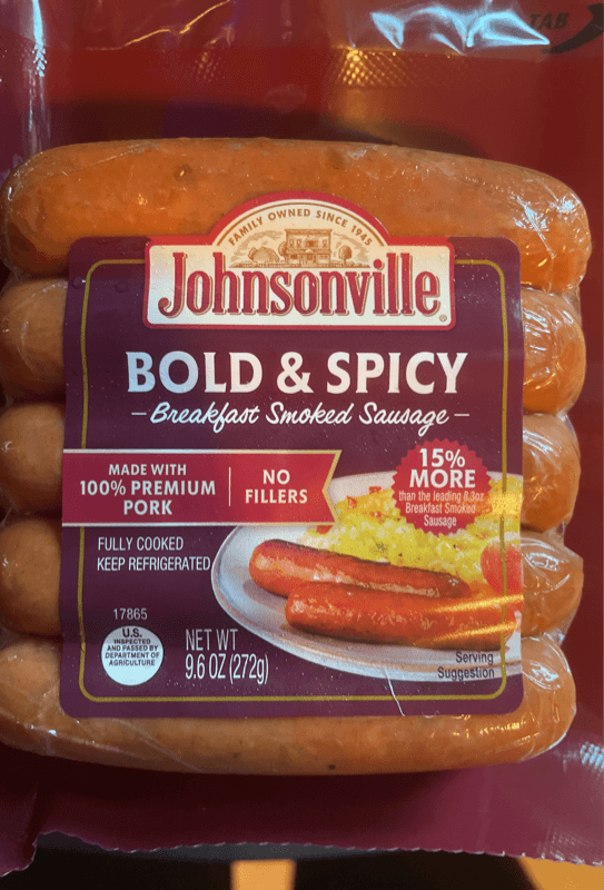 Johnsonville Bold & Spicy Breakfast Smoked Sausage