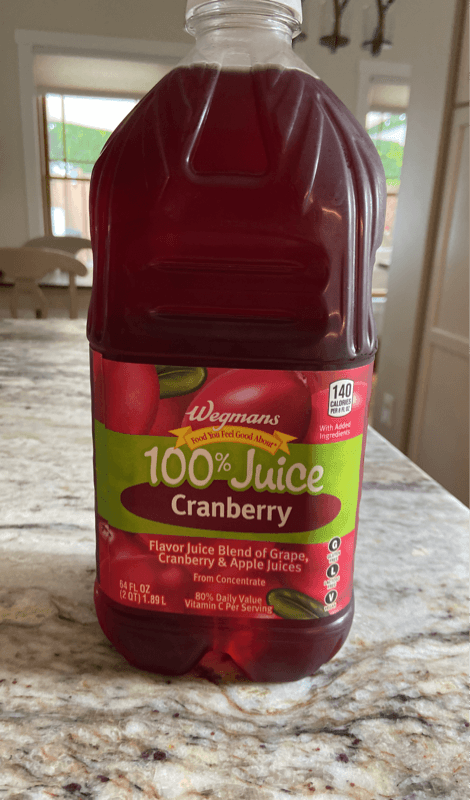 Wegmans 100% Juice Cranberry