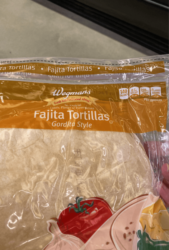 Wegmans Gordita Style Fajita Tortillas
