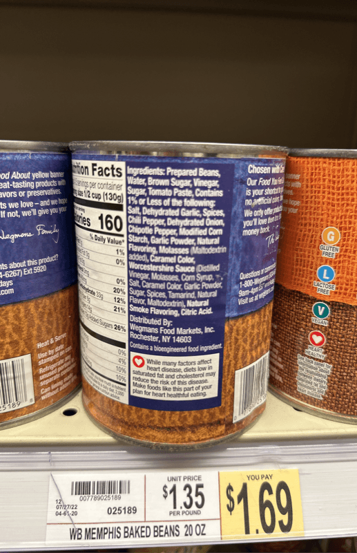 Wegmans Memphis Baked Beans