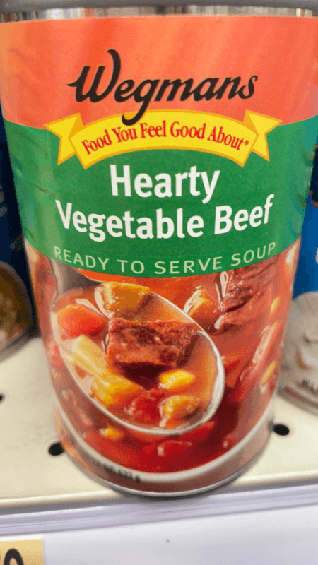 Wegmans Hearty Vegetable Beef Ready To Serve Soup