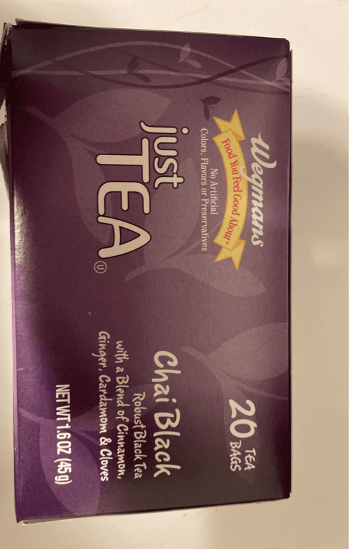 Wegmans Just Tea Chai Black Tea
