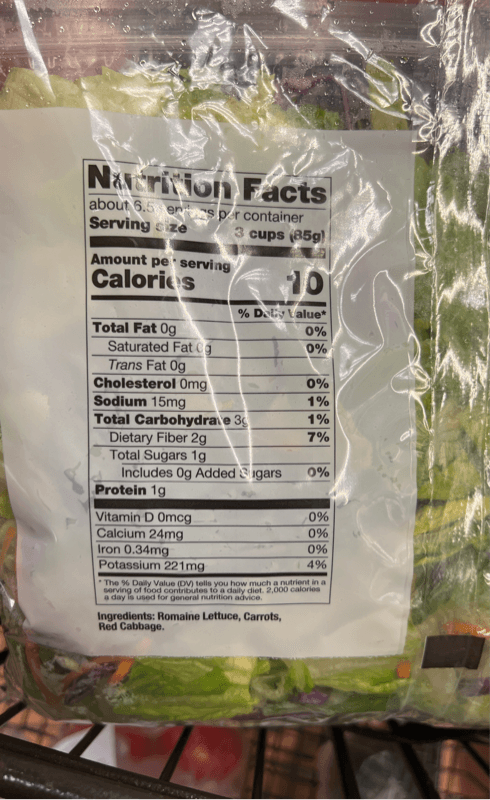 Wegmans Romaine Salad, Family
