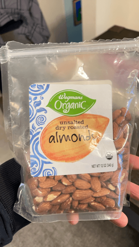 Wegmans Organic Unsalted Dry Roasted Almonds