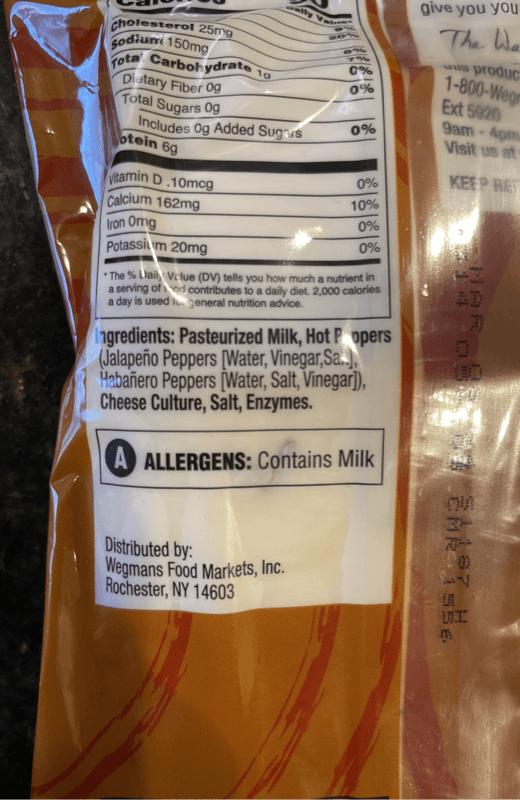 Wegmans Thin Sliced Monterey Jack