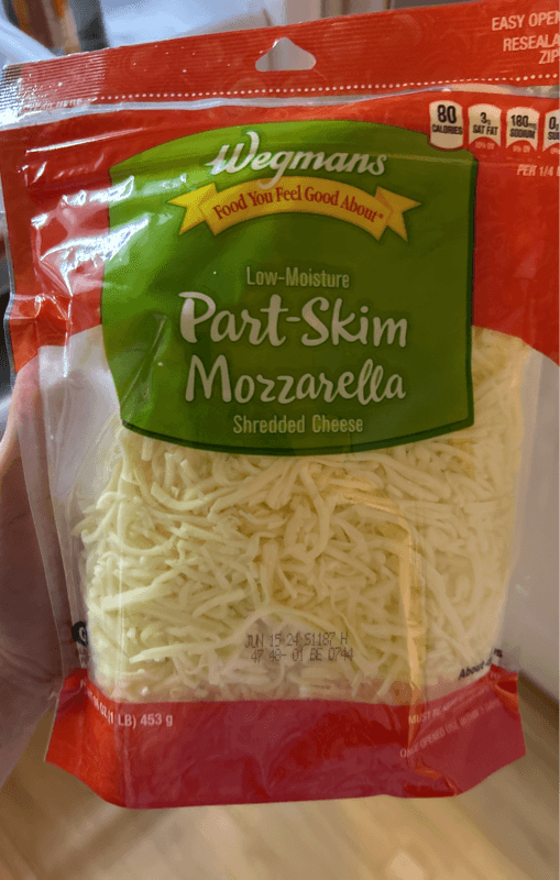 Wegmans Low-Moisture Part-Skim Mozzarella Shredded Cheese