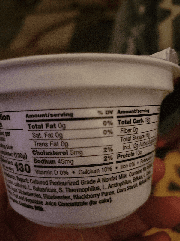 Wegmans Triple Berry Greek Nonfat Yogurt