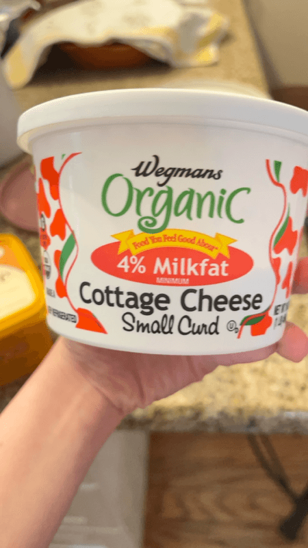Wegmans Organic 4% Milkfat Minimum Cottage Cheese Small Curd