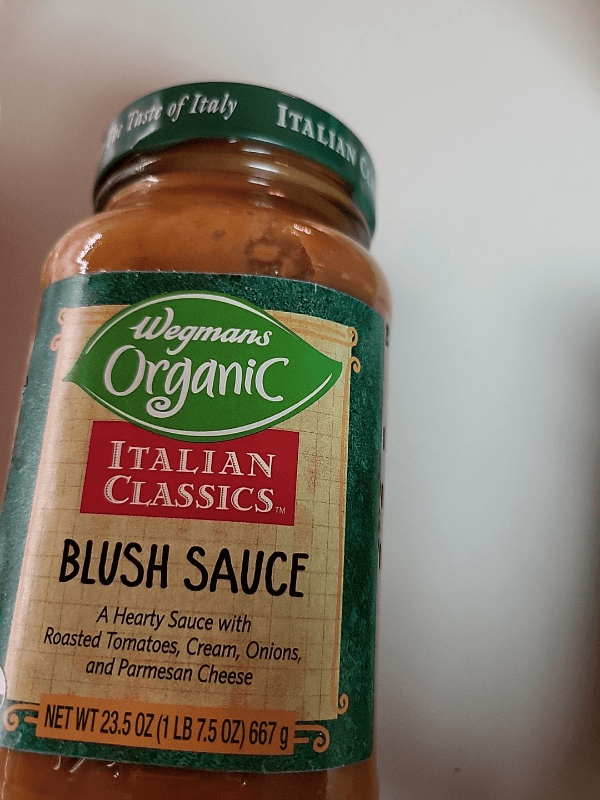Wegmans Organic Italian Classics Blush Sauce