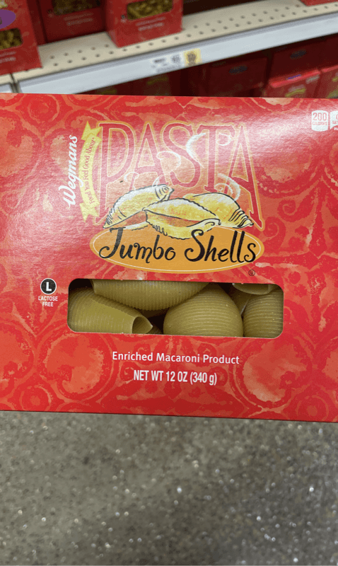 Wegmans Pasta Jumbo Shells