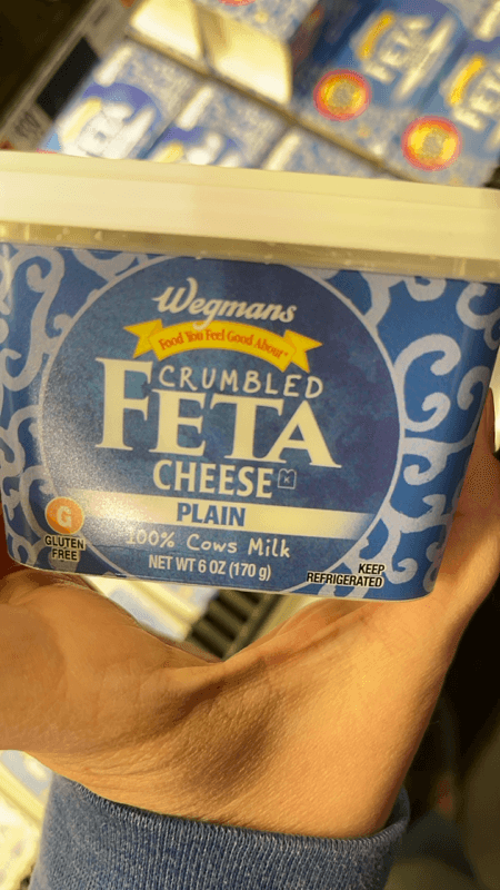 Wegmans Plain Crumbled Feta Cheese