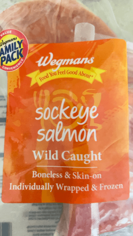 Wegmans Wild Caught Sockeye Salmon