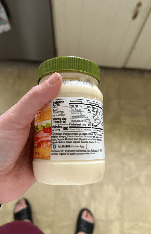 Wegmans Organic Mayo Mayonnaise