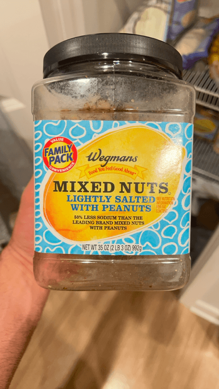 Wegmans Lightly Salted With Peanuts Mixed Nuts
