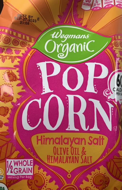 Wegmans Organic Olive Oil & Himalayan Salt Popcorn