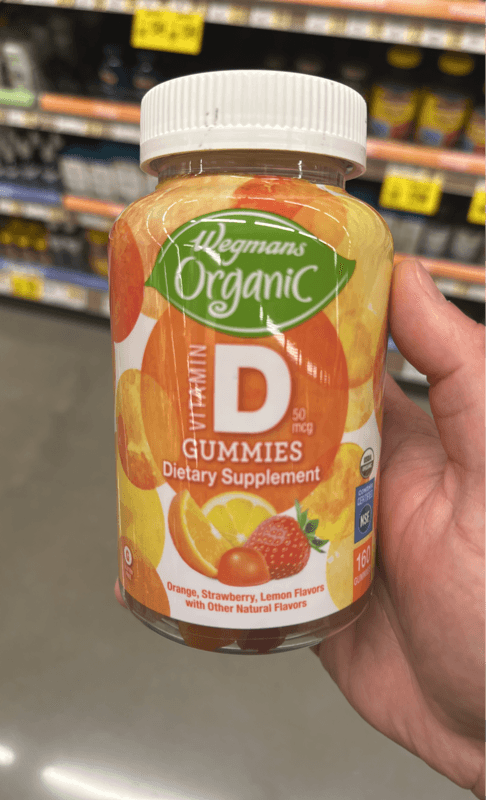 Wegmans Organic Vitamin D Gummies Dietary Supplement 50 Mcg