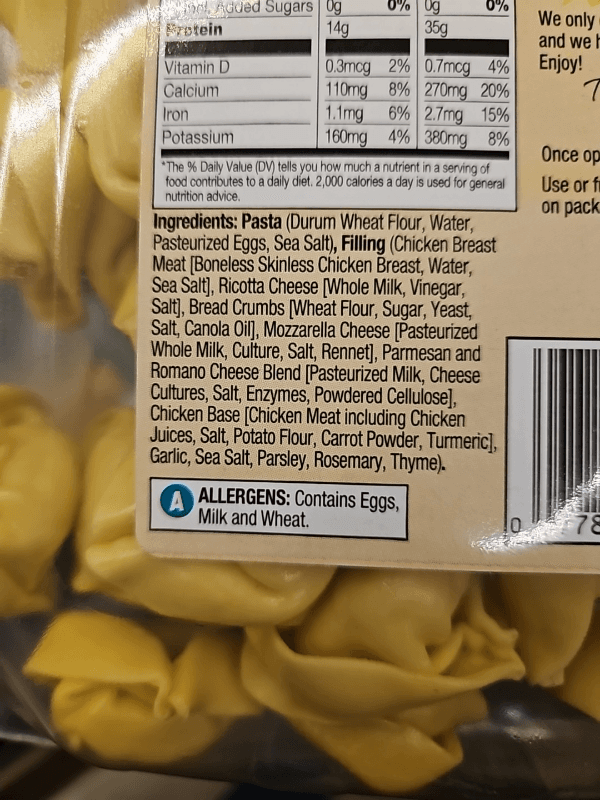 Wegmans Italian Classics Chicken Tortelloni