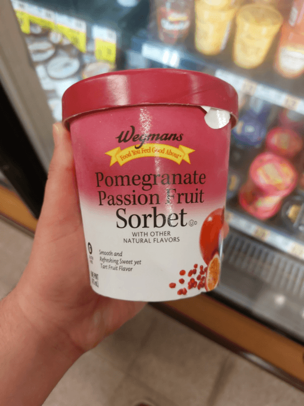 Wegmans Pomegranate Passion Fruit Flavor Sorbet