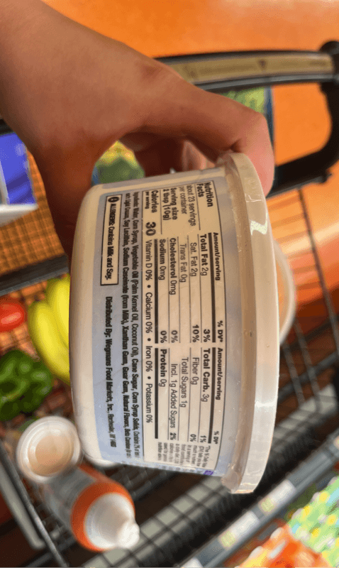 Wegmans Whipped Topping