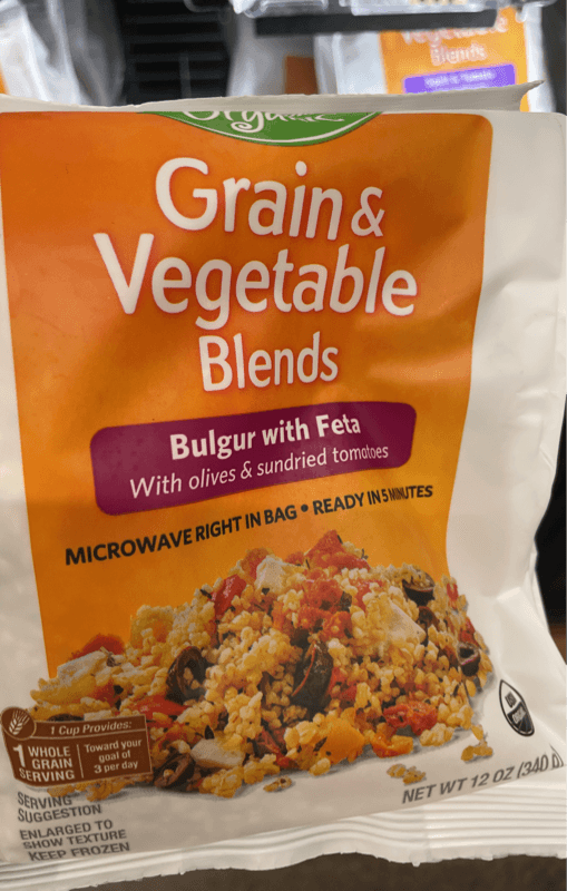 Wegmans Organic Grain & Vegetable Blends Bulgur With Feta With Olives & Sundried Tomatoes