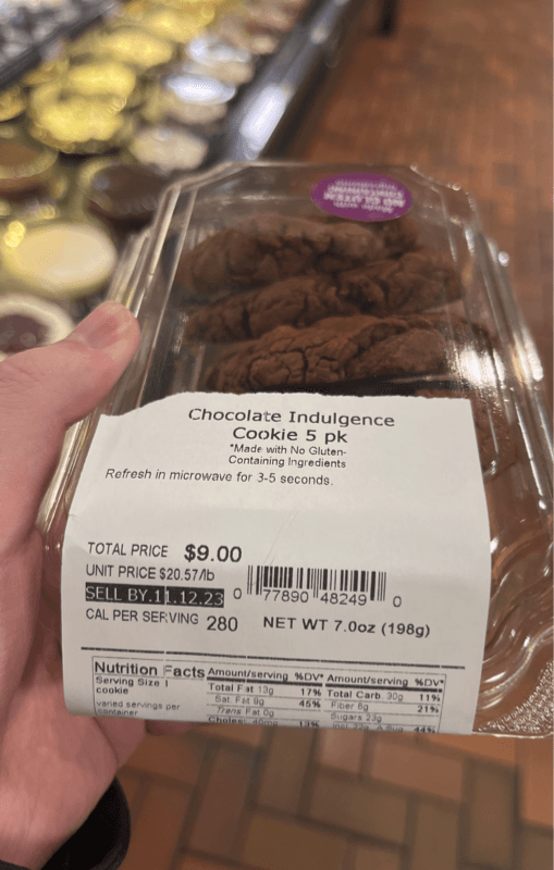 Wegmans Chocolate Indulgence Cookie