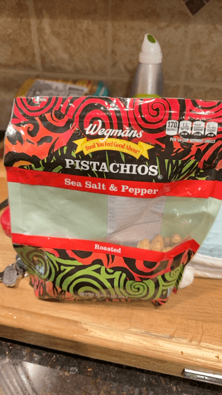 Wegmans Pistachios Sea Salt & Pepper Roasted