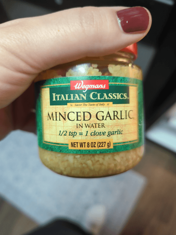 Wegmans Italian Classics Minced Garlic In Water