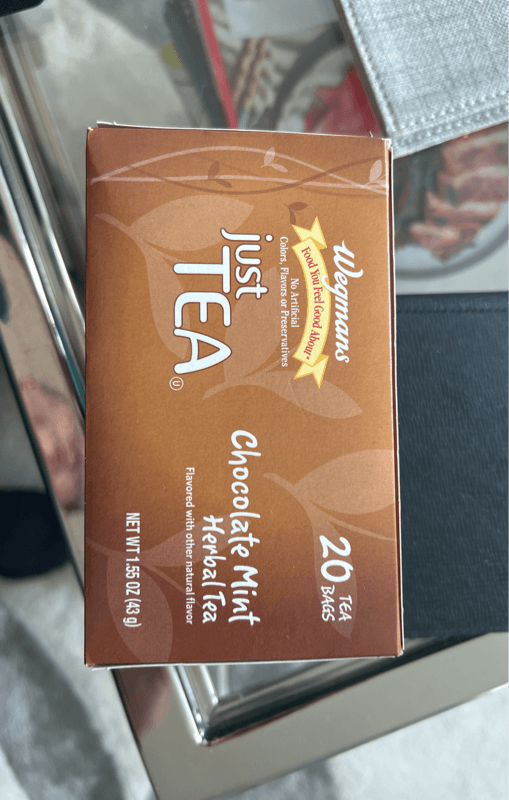 Wegmans Just Tea Chocolate Mint Herbal Tea