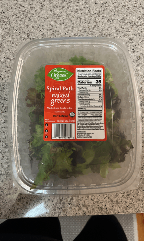 Wegmans Organic Spiral Path Mixed Greens
