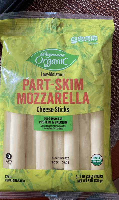 Wegmans Organic Low-Moisture Part-Skim Mozzarella Cheese