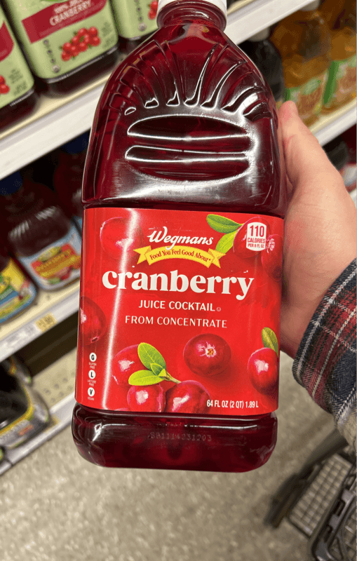Wegmans Cranberry Juice Cocktail From Concentrate